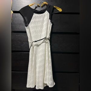 Girls Black and white dress